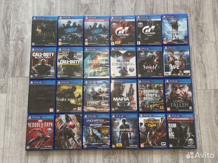 Диски игры для ps4