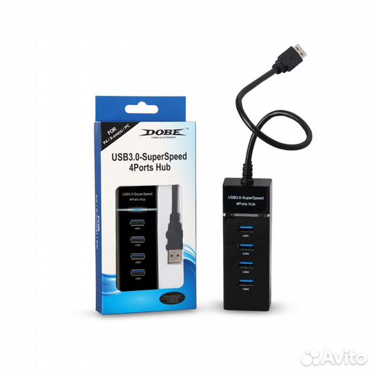 PS4, XBox One, PC USB 3.0/2.0 Hub на 4 порта,новый