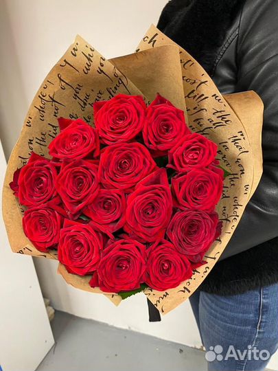 Розы 15 штук 70 см