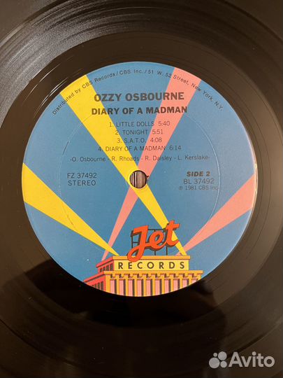 Винил Ozzy Osbourne lp