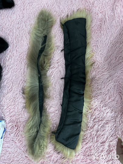 Меховой воротник енот