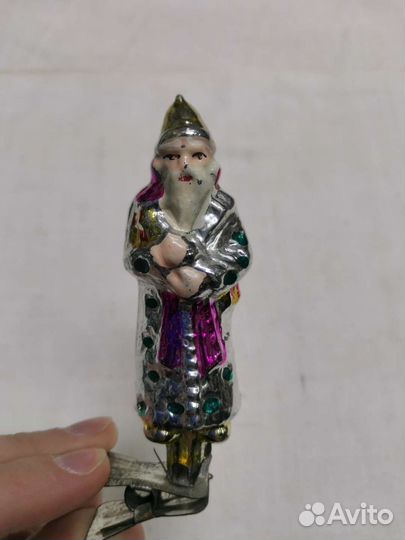 Елочная игрушка Звездочёт с петухом СССР (Ч)