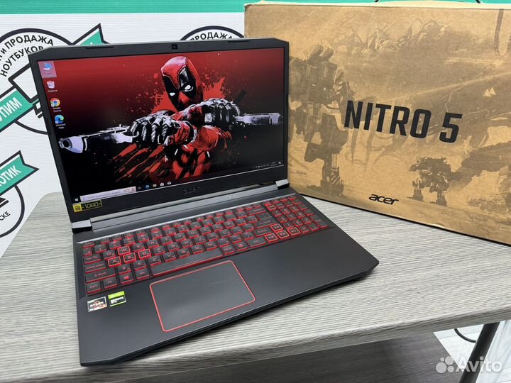 2022 Nitro Ryzen 5-4600 12 ядер 16G GTX1650Ti SSD