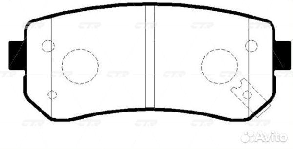 Колодки тормозные задние 