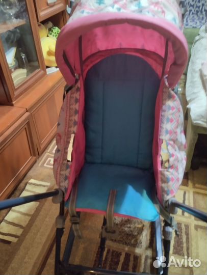 Детские санки с выдвижными колесами