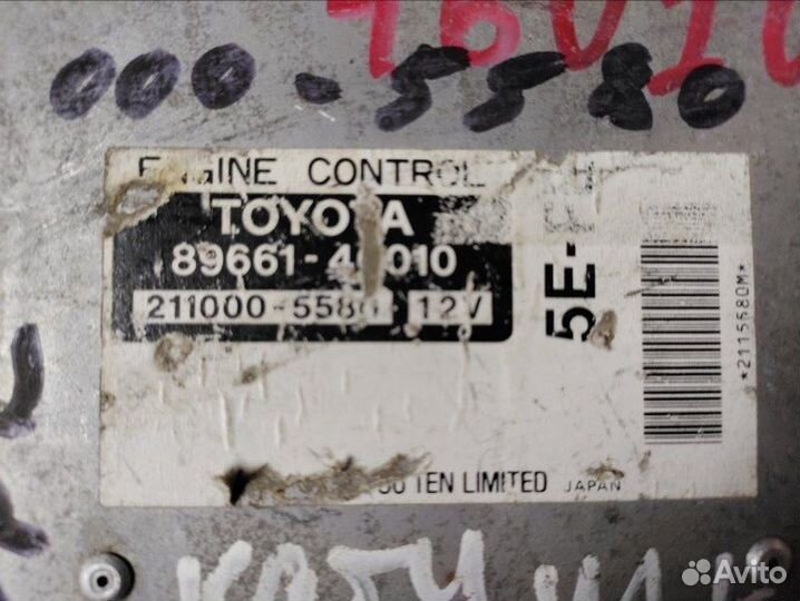 Блок управления двигателем Toyota Raum EXZ10 5E-FE