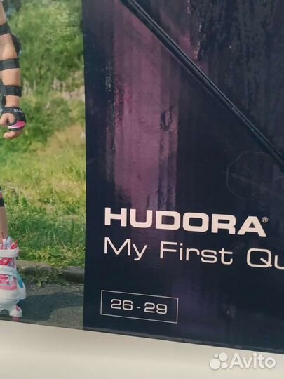 Роликовые коньки hudora для девочки, квады
