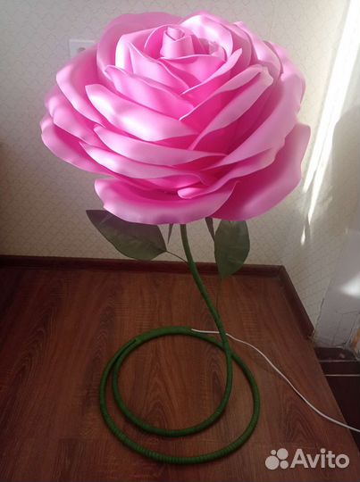 Светильник роза из изолона