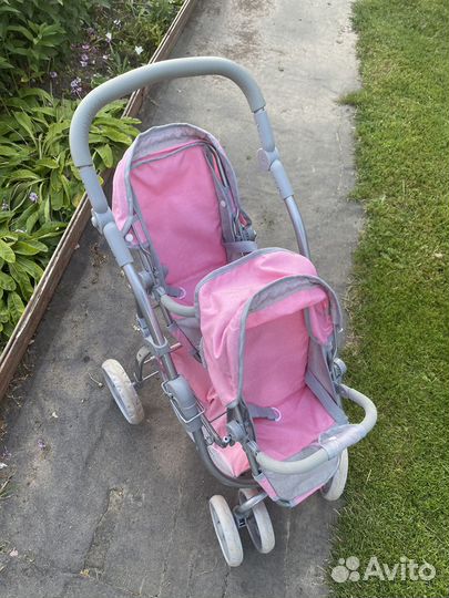 Кукольная коляска для двойни(двух кукол)