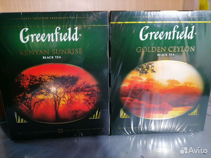 Чай Гринфилд Голден Цейлон Чёрный 100 пакетиков