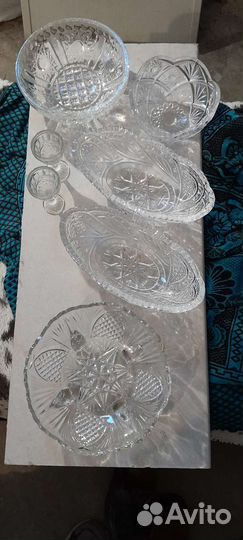 Хрусталь Советский СССР салатник конфетницы