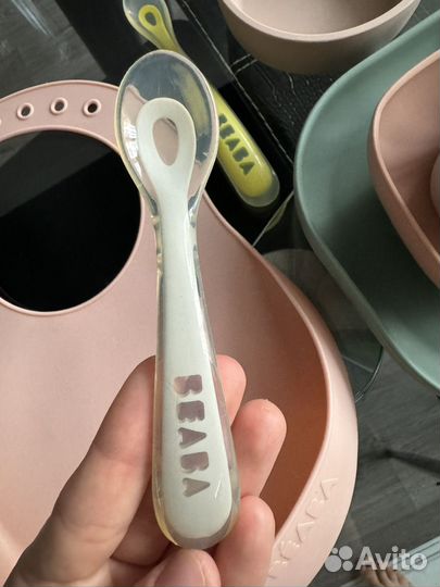 Набор силиконовой посуды для малыша beaba