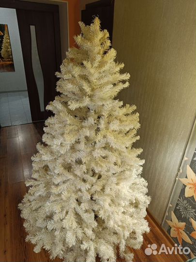 Ель искусственная заснеженная бу