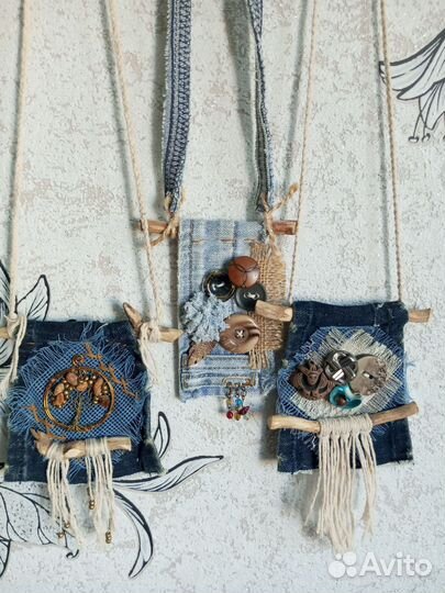 Бохо подвески-кулоны