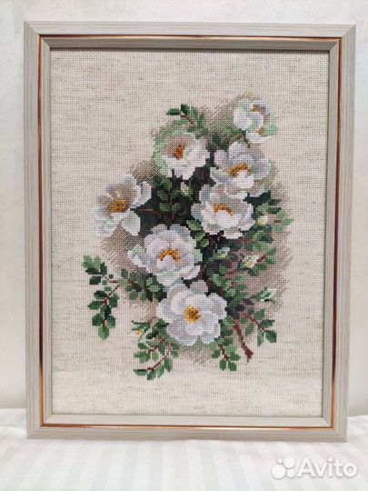 Картина вышитая крестом ручная работа