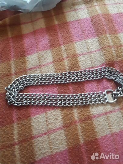 Ошейник для собак трёхрядка