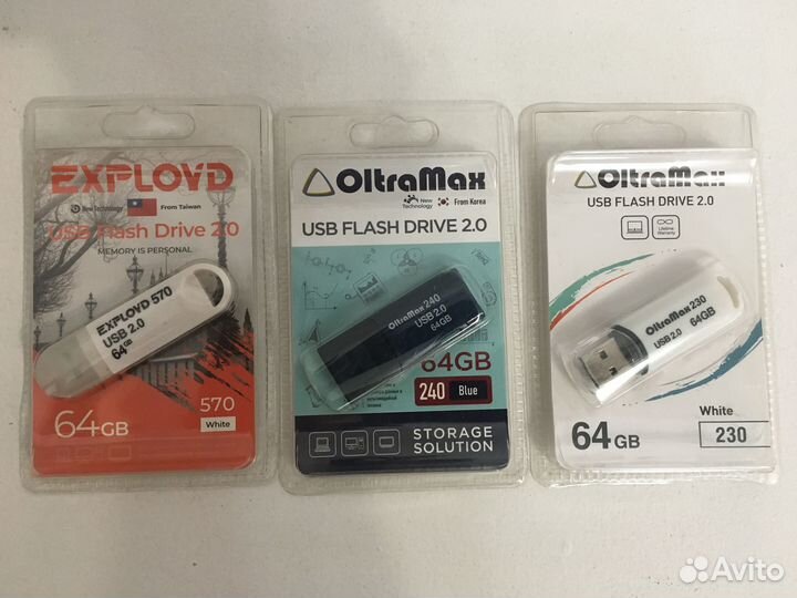 Usb флешка от 64гб до 8гб