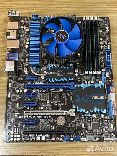 Материнская плата asus P8Z77-V deluxe + i3 3220
