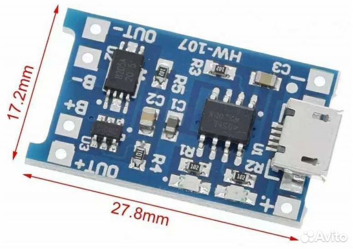 Зарядная плата с защитой TP4056