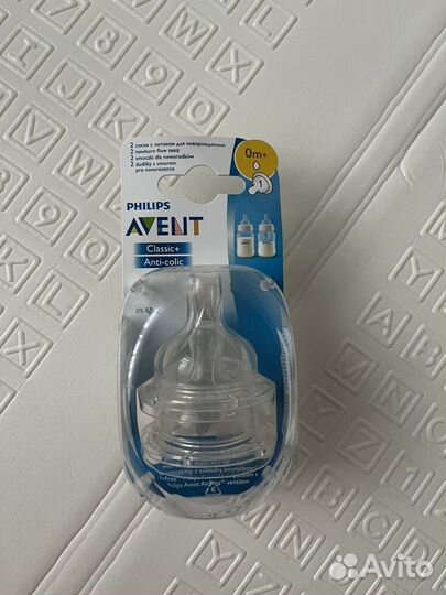 Соски philips Avent, антиколиковые, 0+