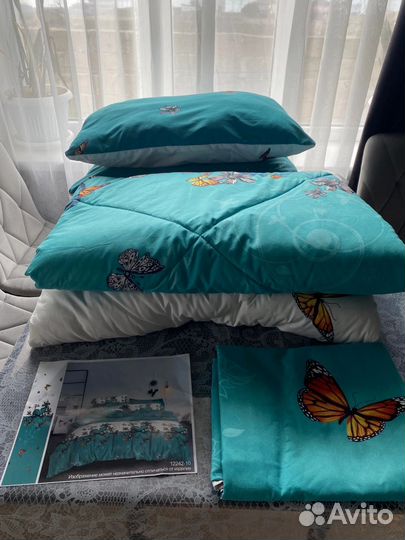 Постельный комплект с готовым одеялом и подушками