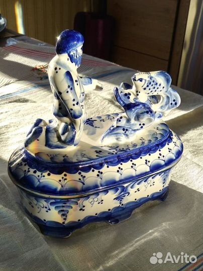 Шкатулка Гжель