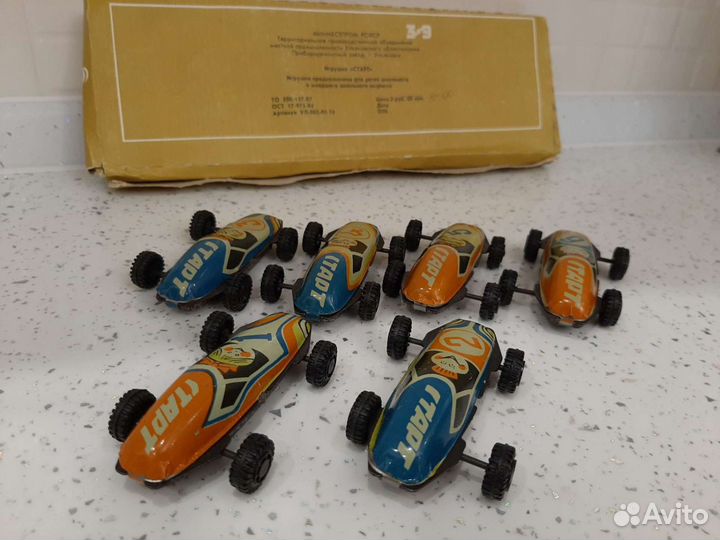 Машинки СССР старт новые 6шт