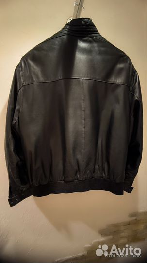Кожаная куртка мужская 54 56