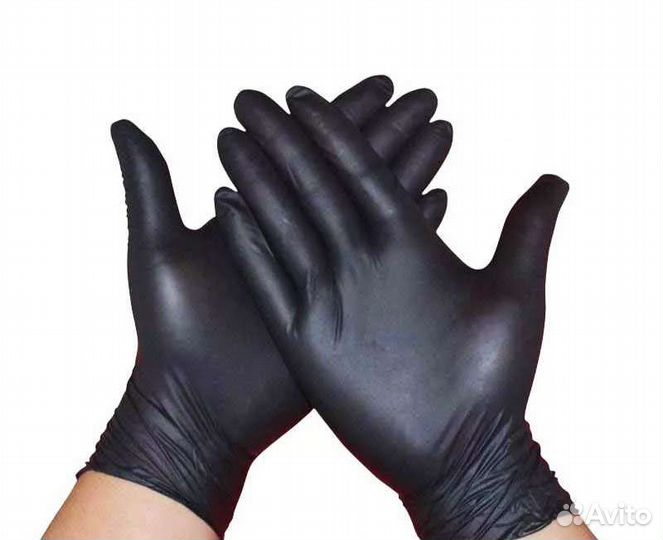 Перчатки винилонитриловые. XS и S плотные. Дос