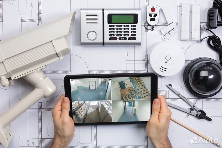 Монтаж систем видеонаблюдения и скуд