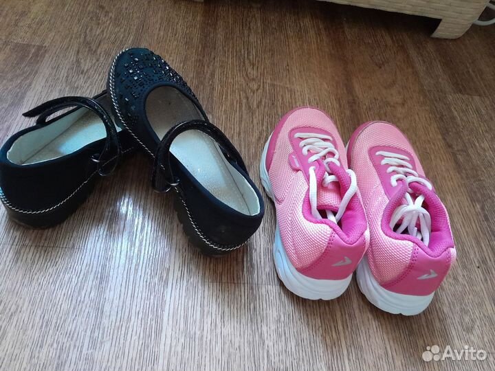 Туфли для девочки 30 размер черные