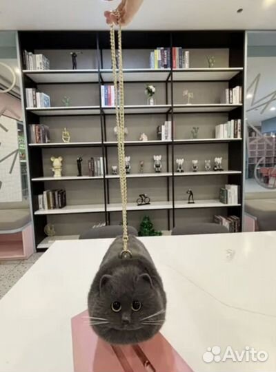 Сумка багет Кот