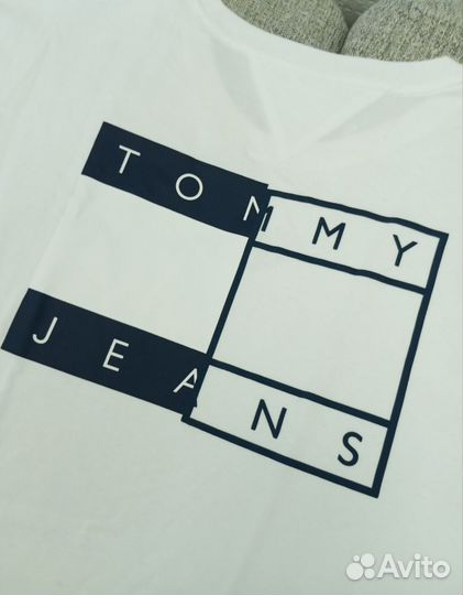 Футболка мужская Tommy Jeans Logos White, Оригинал