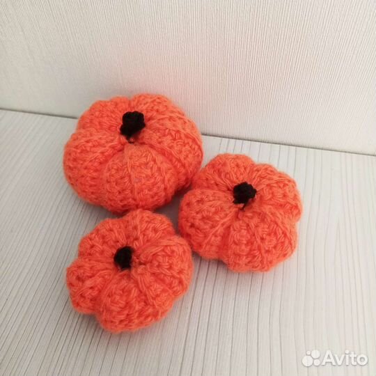 Вязаные тыквы