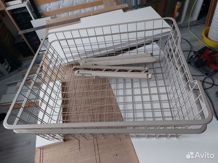 Полки, корзинки Икеа, материалы