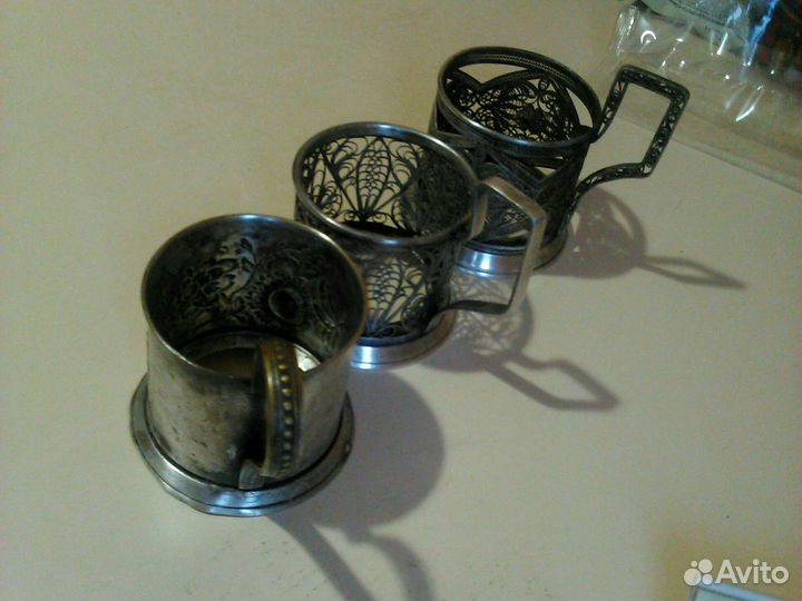 Подстаканники СССР скань