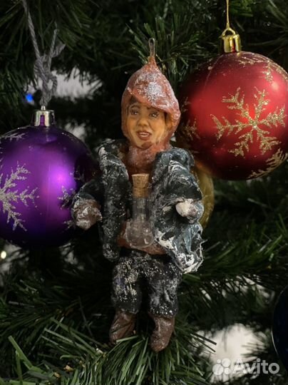 Ватные елочные игрушки