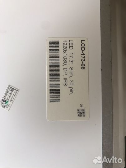 Матрица 17.3 30pin 1920x1080
