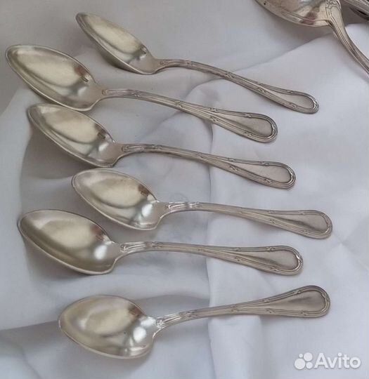 Ложка вилка столовые приборы франция серебрение