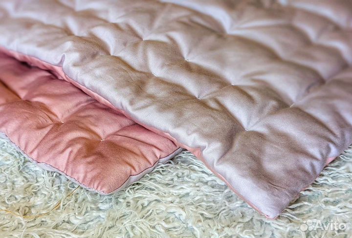 Одеяло новое льняным утеплителем