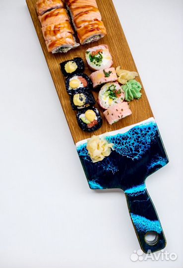 Доска из эпоксидной смолы для подачи