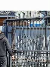 Железные ворота 2.5* 5.00 с калиткой