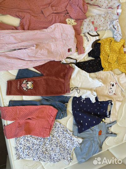 Вещи пакетом на девочку размер 80