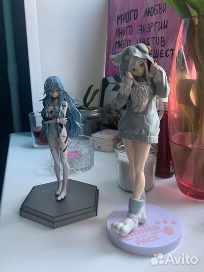 Оригинальные аниме фигурки Рей и Эмилия