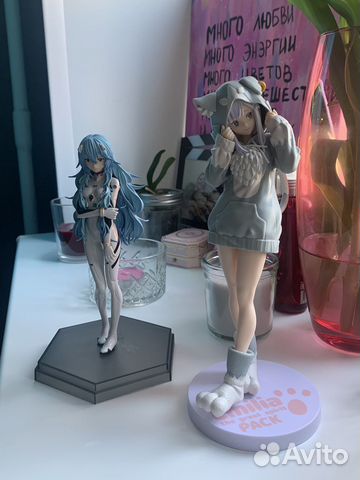 Оригинальные аниме фигурки Рей и Эмилия