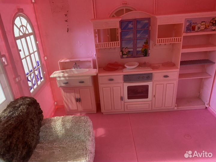 Кукольный домик для барби с мебелью