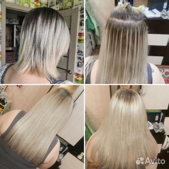 Наращивание, доноращивание, цветные пряди