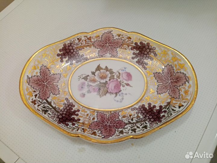 Тарелка Блюдо Корбиевский Сервиз фарфор ифз А ll