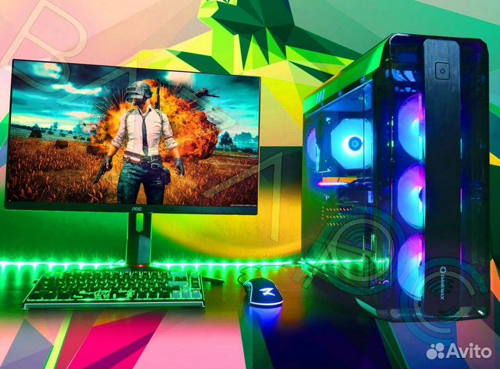 Новый игровой пк Intel Core i5 11600K / RX 7700 XT