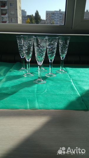 Хрустальные бокалы (рюмки) СССР